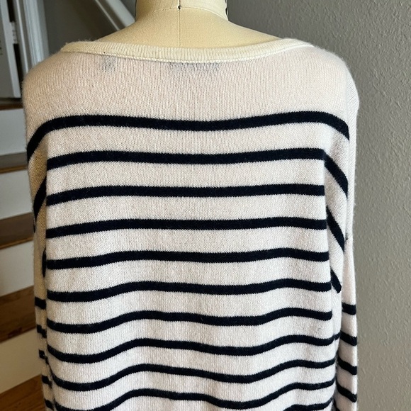ATM Anthony Thomas Melillo Block-Striped Cashmere Crewneck Sweater​​​​​​​​​ - Picture 7 of 11